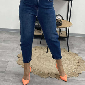 DENIM - Karot farmernadrág. Sötétkék