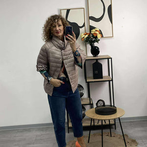 LEÓ - Fregoli átmeneti kabát. Kapucsínó