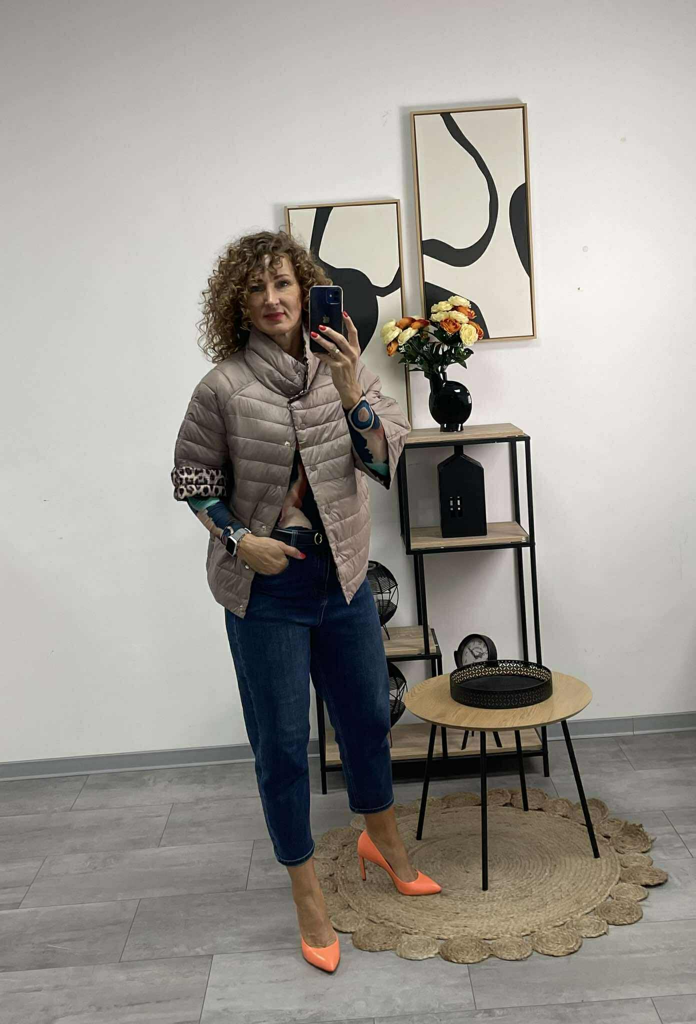 LEÓ - Fregoli átmeneti kabát. Kapucsínó