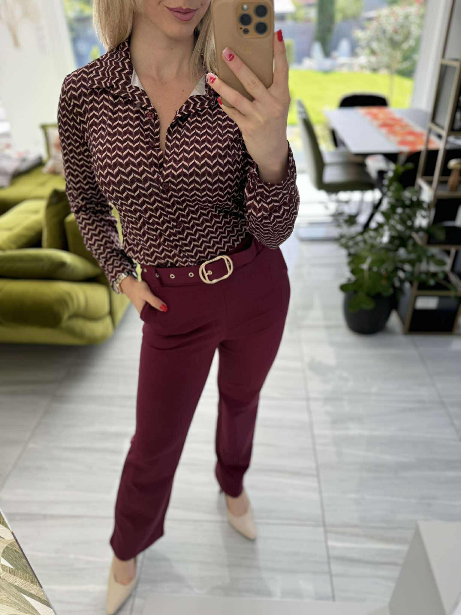 IBI - Ceruza nadrág. Bordó