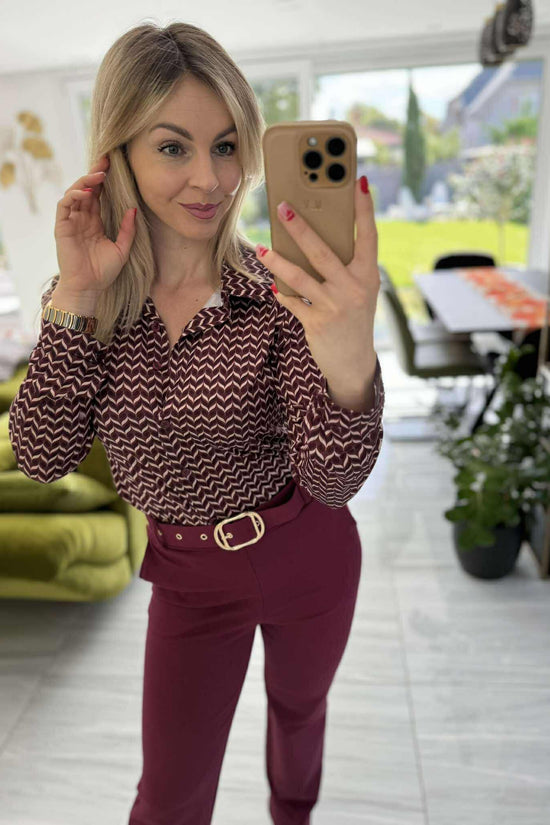 IBI - Ceruza nadrág. Bordó