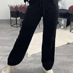 DONI - Kötött kétrészes szett. Fekete