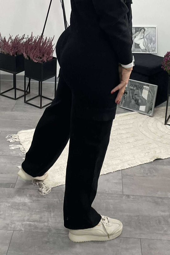 DONI - Kötött kétrészes szett. Fekete