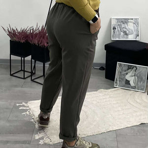 TICIA - Laza szabású nadrág. Khaki