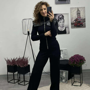 BLACK - Kötött szett. Fekete