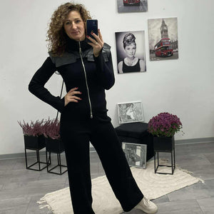 BLACK - Kötött szett. Fekete