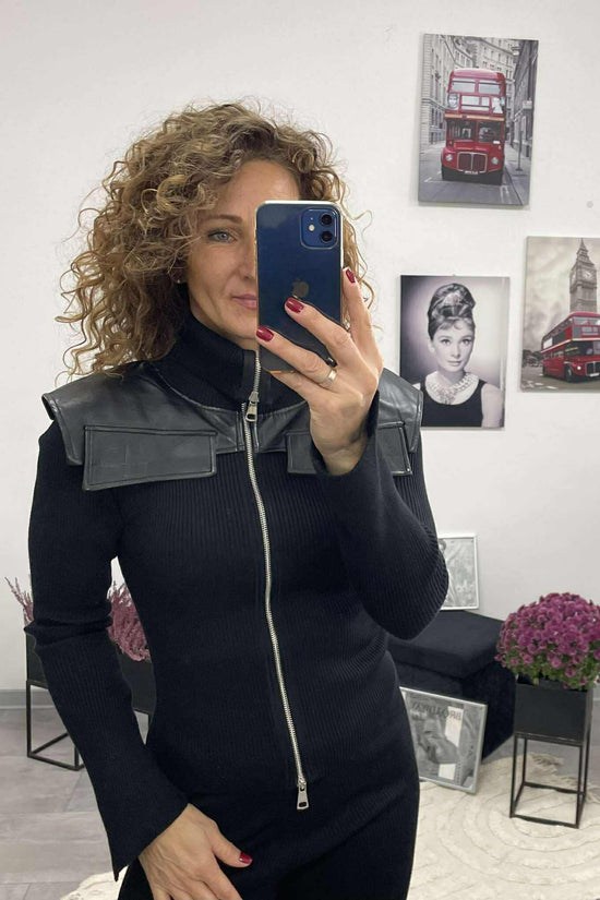 BLACK - Kötött szett. Fekete