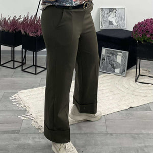 MARA - Bő szárú nadrág. Khaki