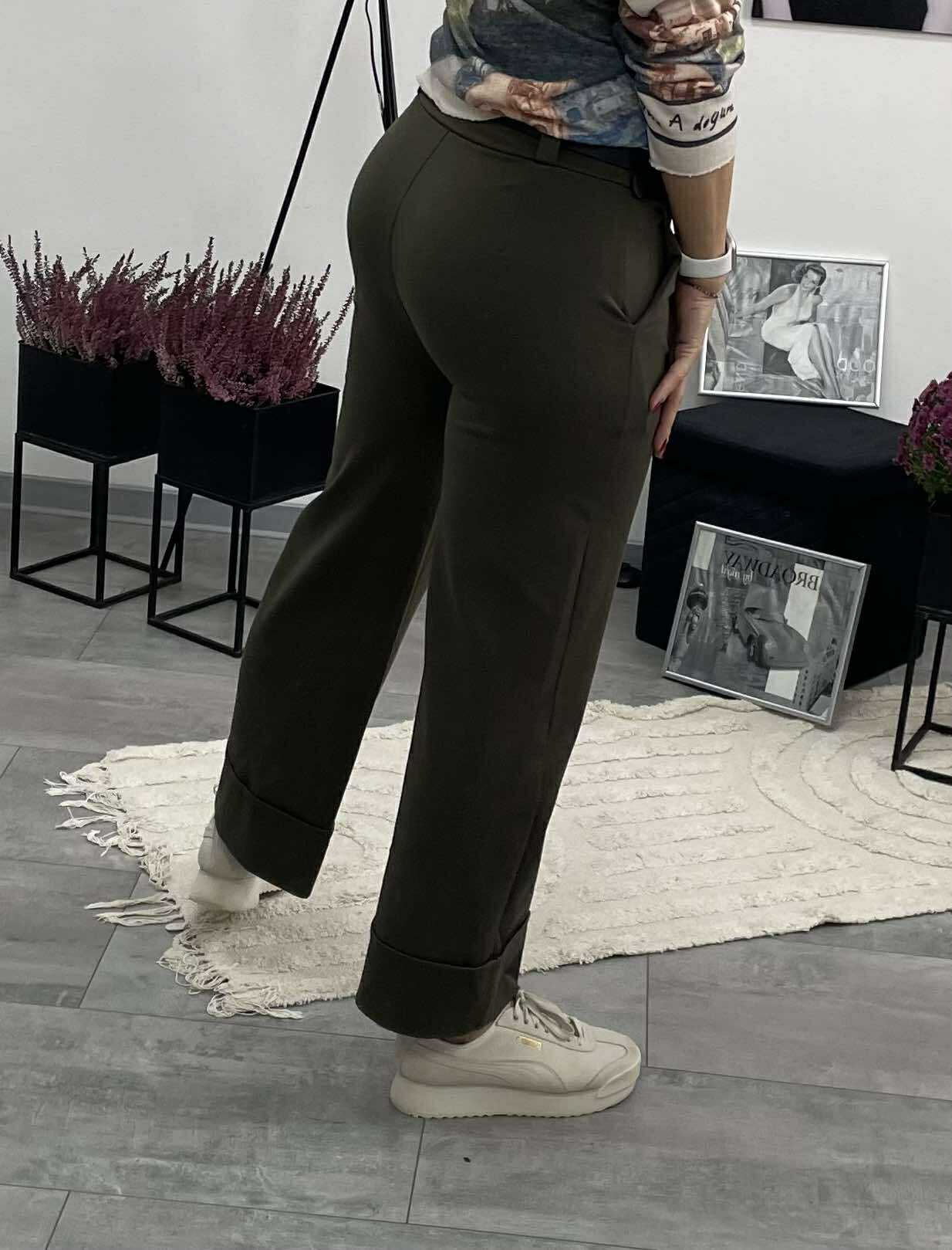 MARA - Bő szárú nadrág. Khaki