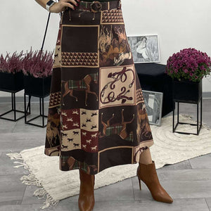 HELLI - Velúr hatású szoknya.