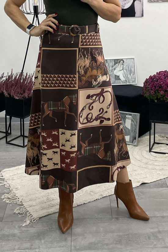 HELLI - Velúr hatású szoknya.