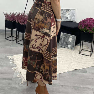 HELLI - Velúr hatású szoknya.