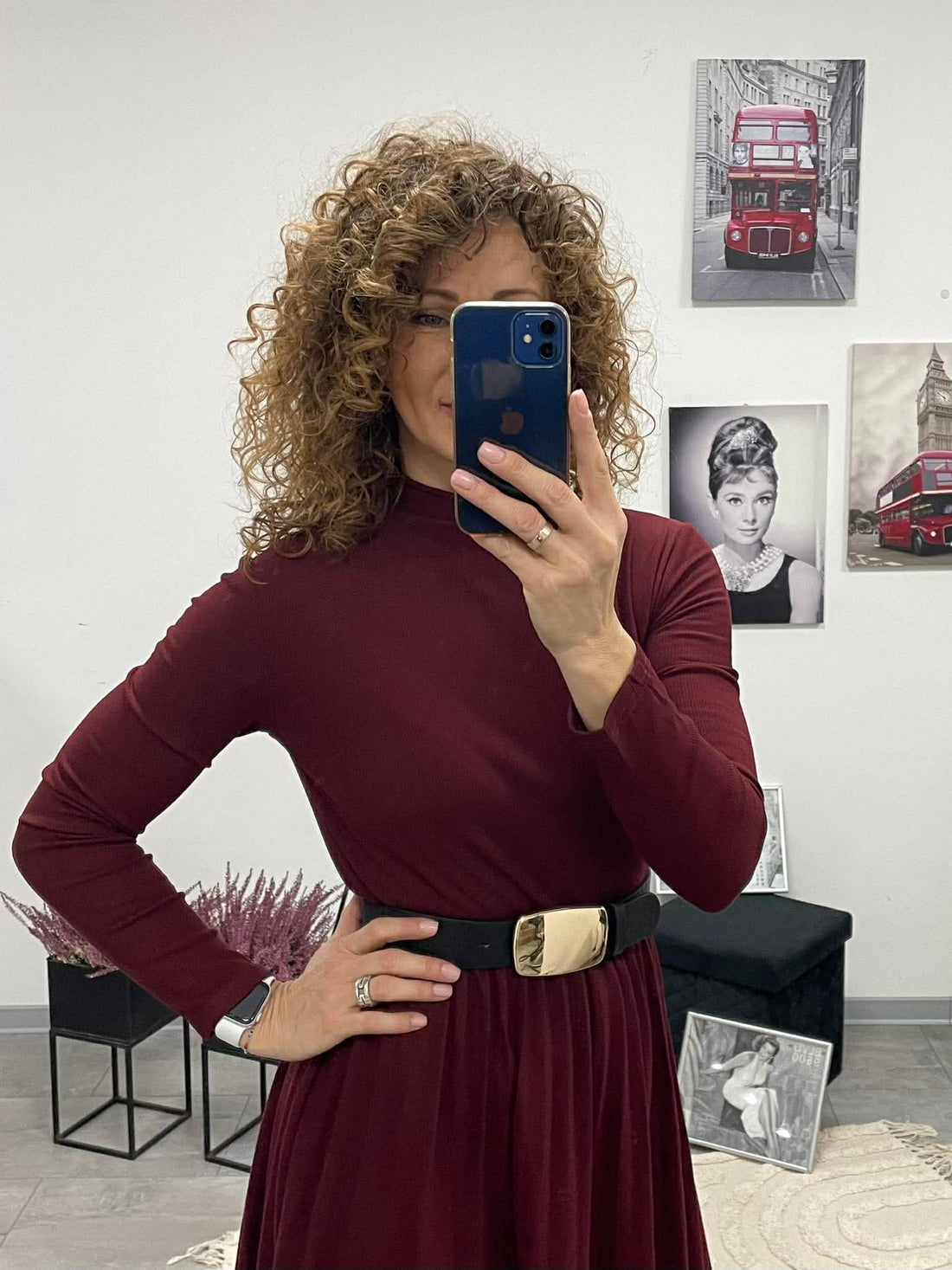 BARBI - Női ruha. Bordó