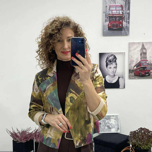 Tosca - Velúr rövid kabátka. Zöld