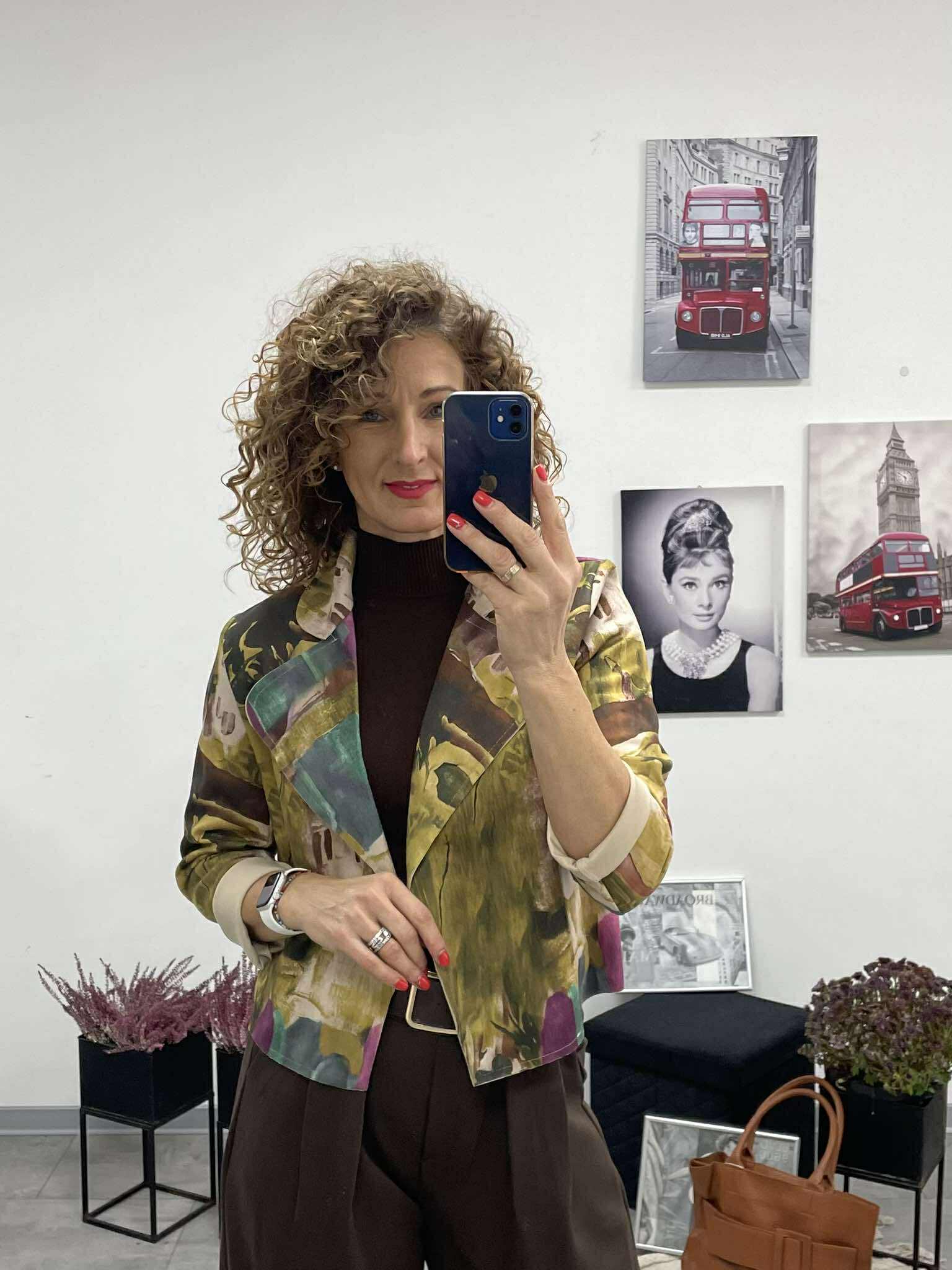 Tosca - Velúr rövid kabátka. Zöld