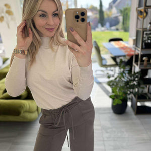 MECC - Bő szárú nadrág. Mogyoró barna