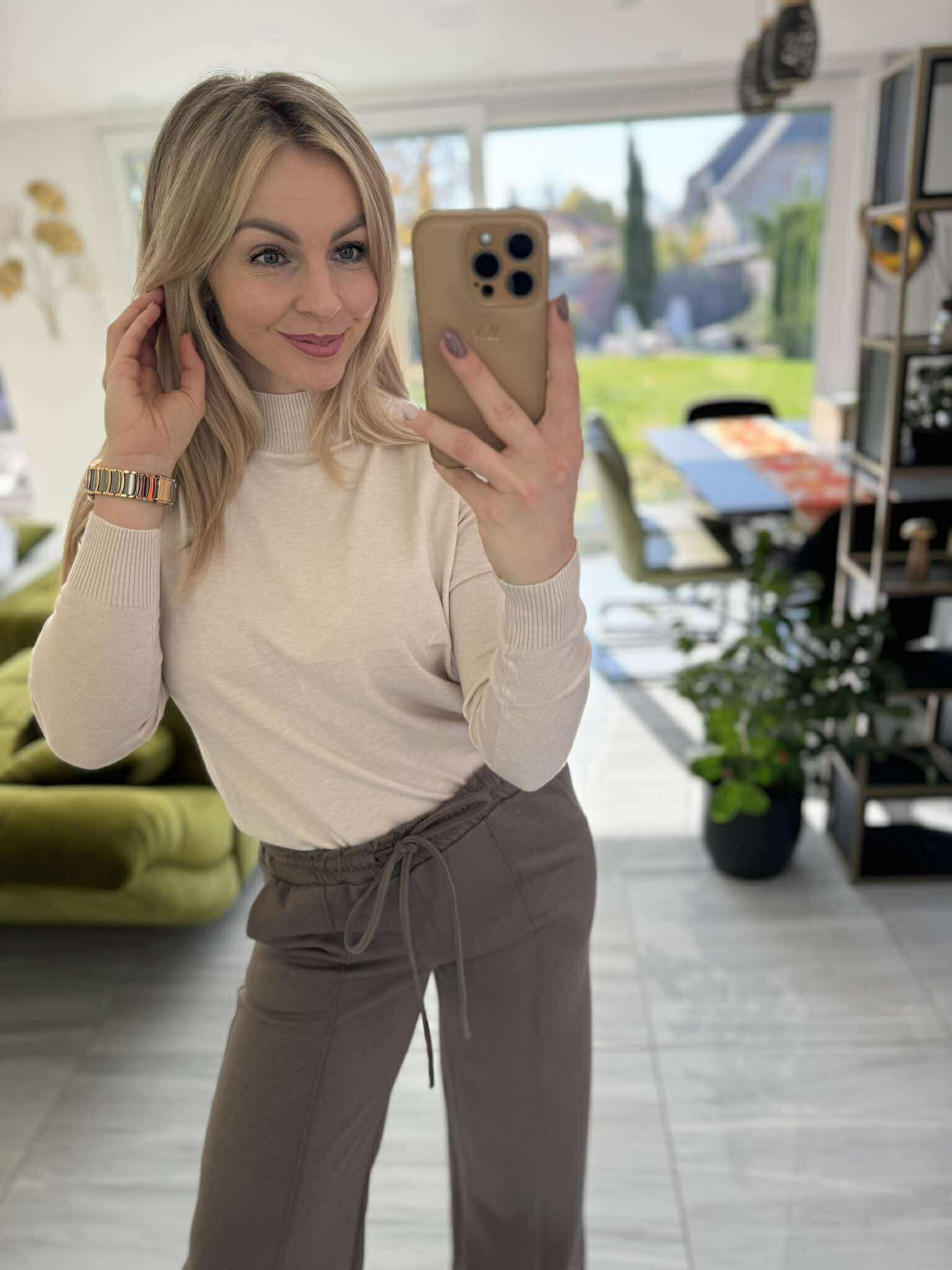 MECC - Bő szárú nadrág. Mogyoró barna