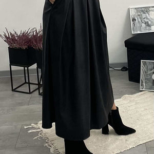 MY - Bőrhatású szoknya. Fekete