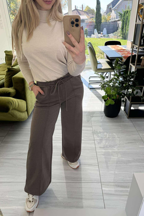 MECC - Bő szárú nadrág. Mogyoró barna