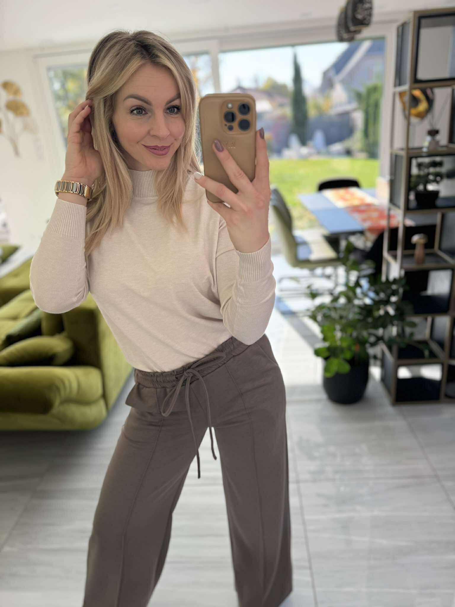 MECC - Bő szárú nadrág. Mogyoró barna