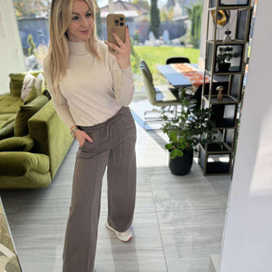 MECC - Bő szárú nadrág. Mogyoró barna