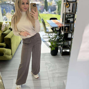 MECC - Bő szárú nadrág. Mogyoró barna