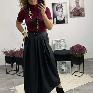 MY - Bőrhatású szoknya. Fekete