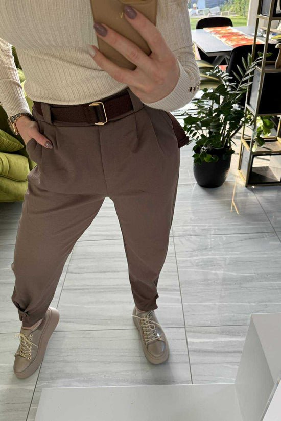 LOOSE - Laza kényelmi nadrág. Bordó, Sötétbarna, Középbarna.