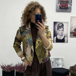 Tosca - Velúr rövid kabátka. Zöld