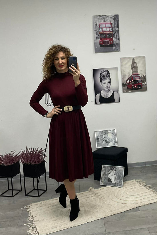 BARBI - Női ruha. Bordó