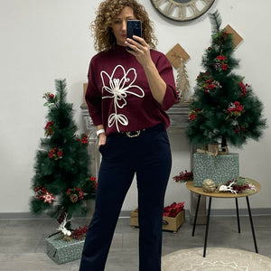 IBI - Egyenes szárú elegáns nadrág. Sötétkék