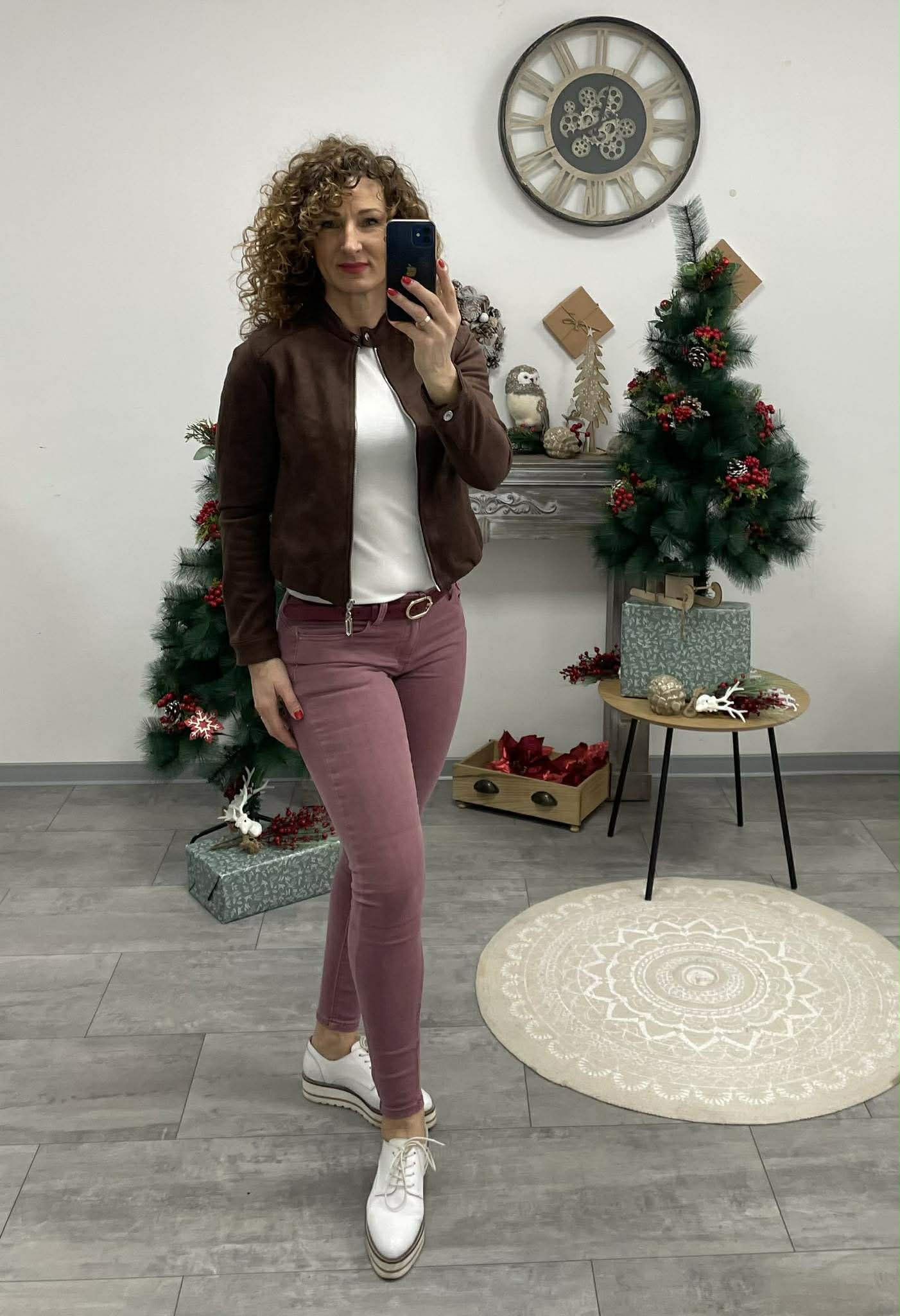 NEW COAT - Velúr hatású dzseki. Barna