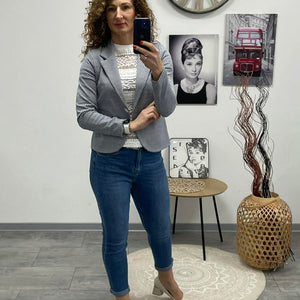 Pötyi - Mintás blézer. Szürke