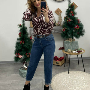 BAGGY - MOM farmer nadrág