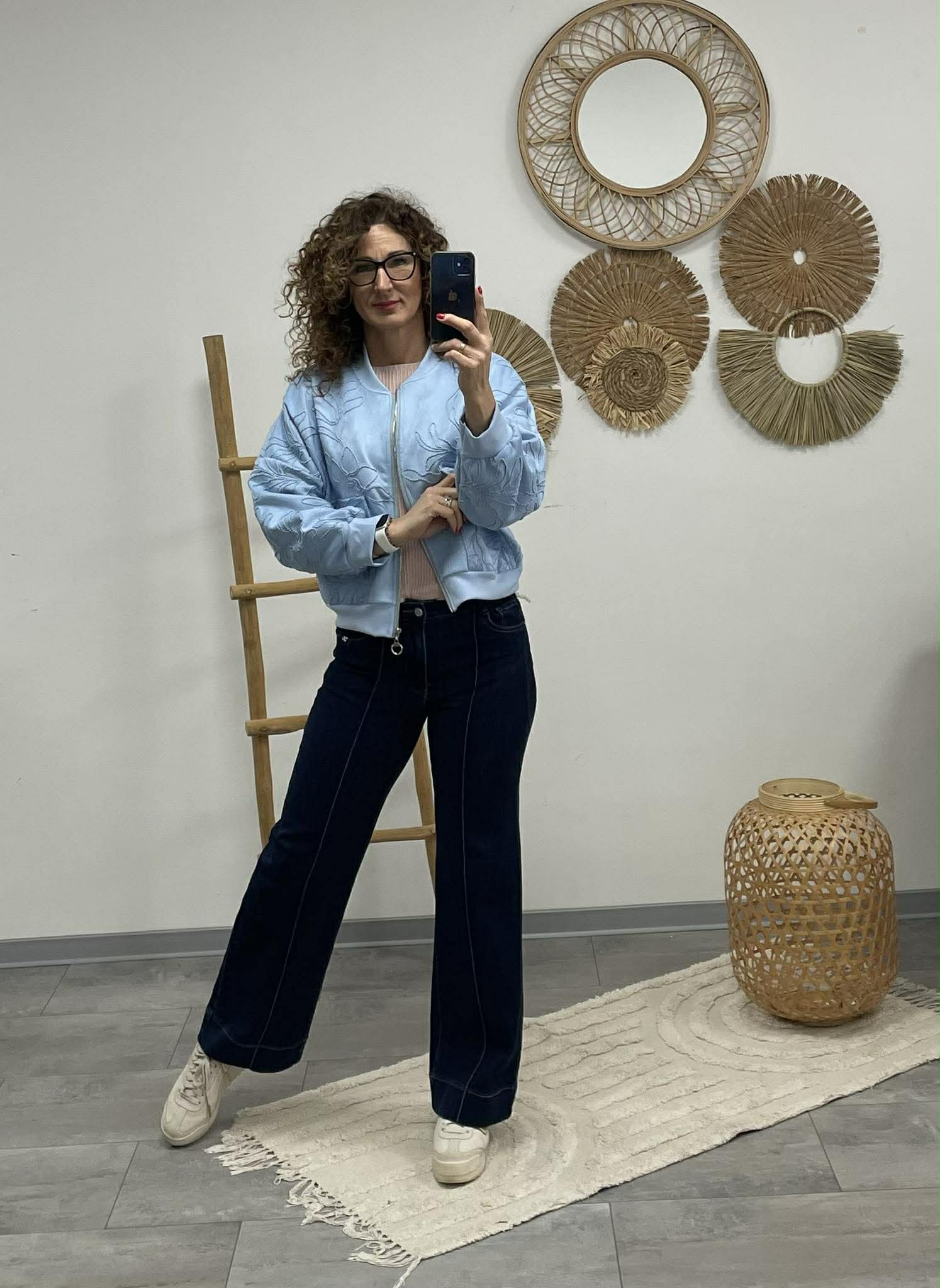 ZSAKLIN - Zsinór hímzett kabát. Baba kék