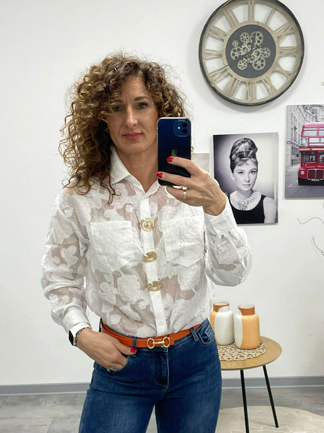 CINI - Alkalmi hímzett blúz