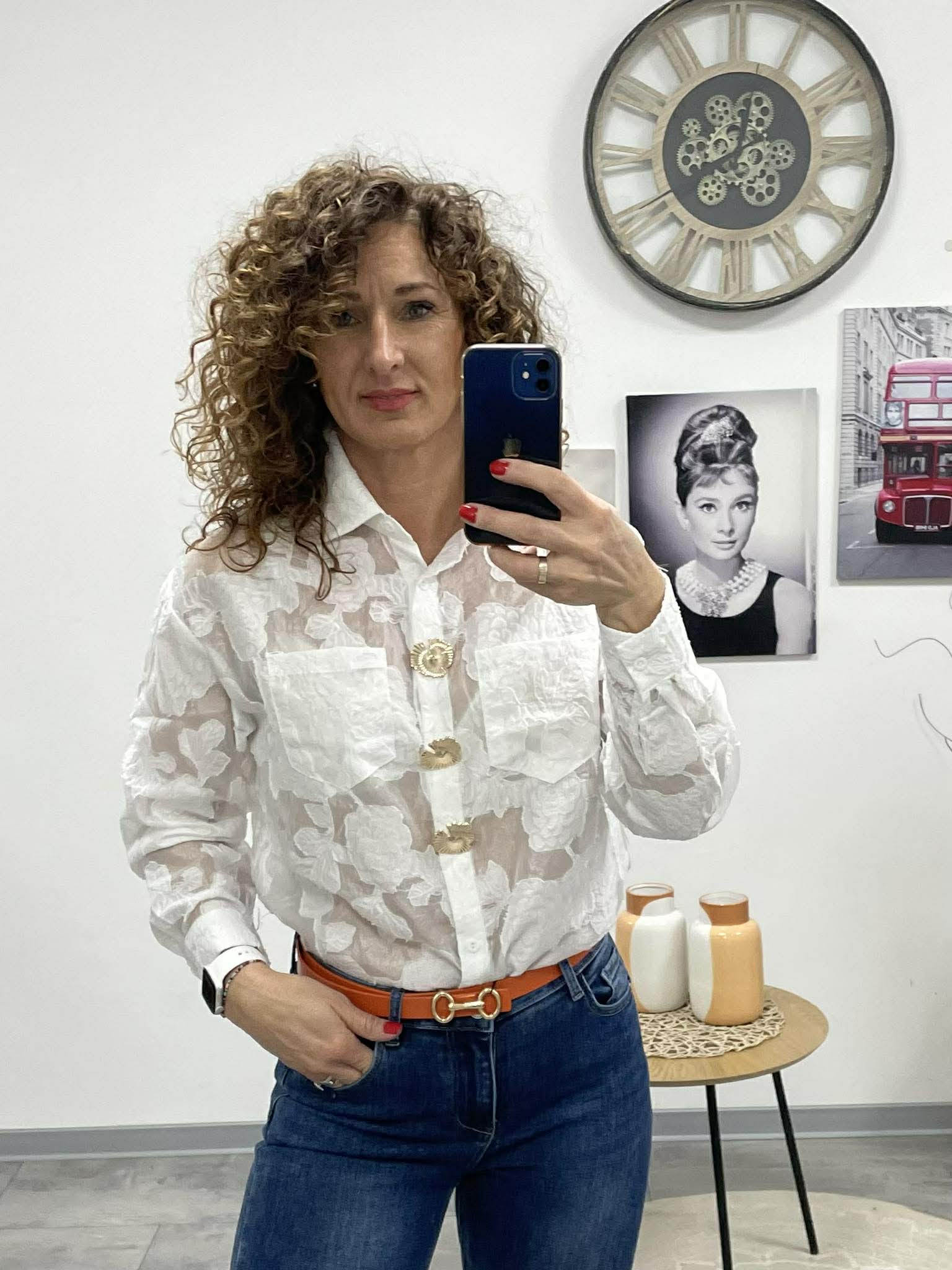 CINI - Alkalmi hímzett blúz