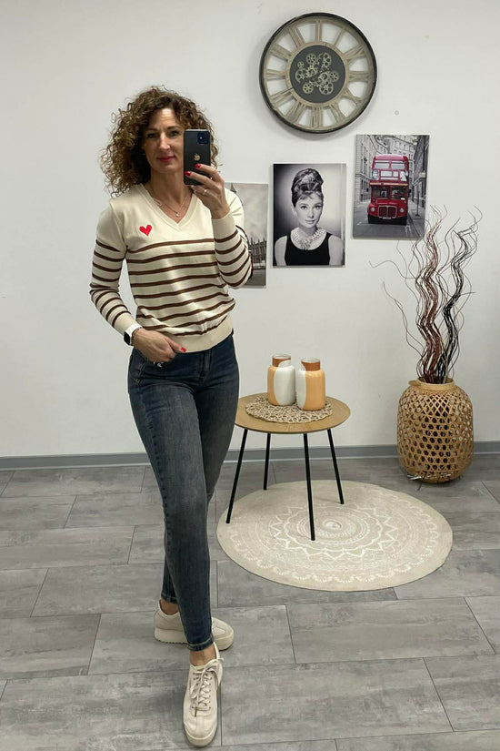 VIVI - Push up farmer nadrág. Koptatott