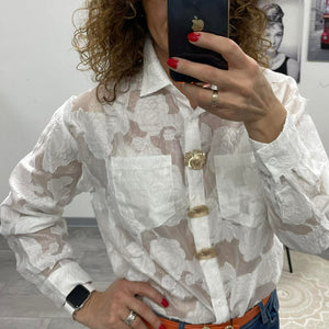 CINI - Alkalmi hímzett blúz