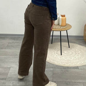 WIDE- Trapéz farmer nadrág. Barna