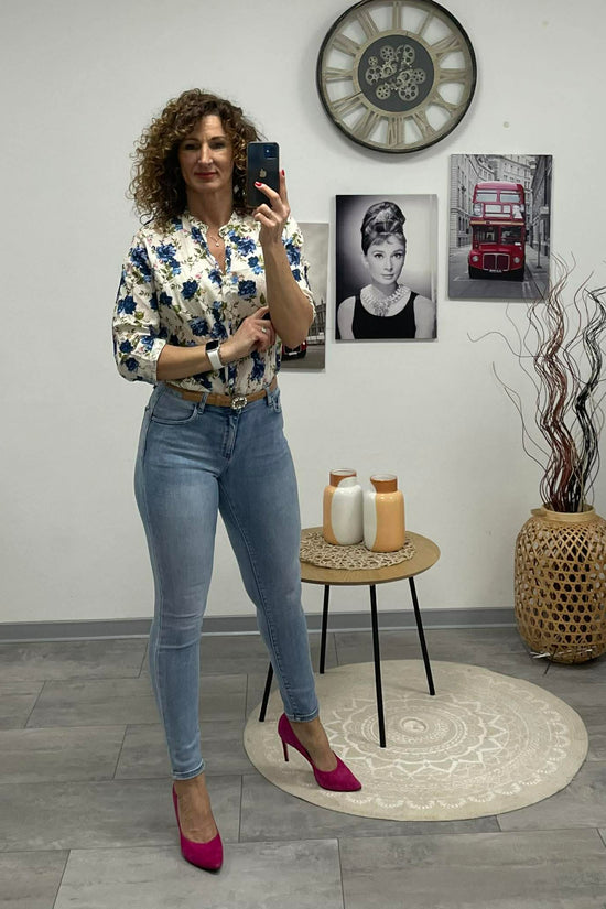 CLEAR - Push Up farmer nadrág. Világos