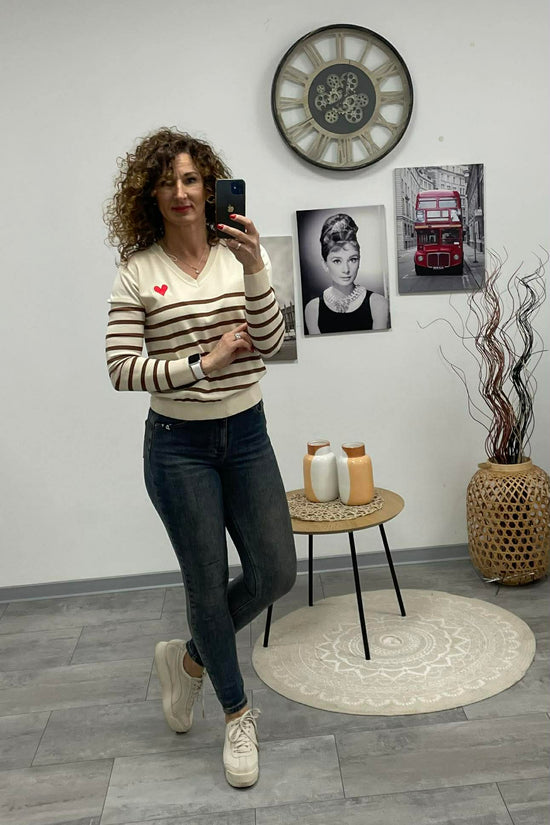 VIVI - Push up farmer nadrág. Koptatott