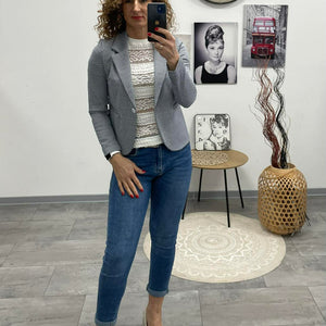 Pötyi - Mintás blézer. Szürke