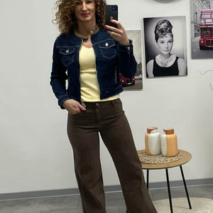 WIDE- Trapéz farmer nadrág. Barna