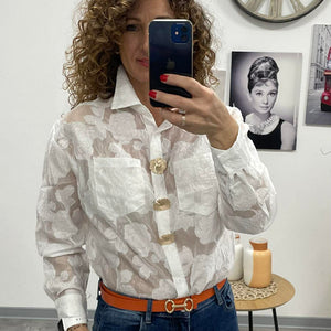 CINI - Alkalmi hímzett blúz