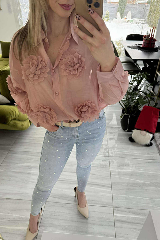 Gyöngyös - Világos Push-up Farmer nadrág.