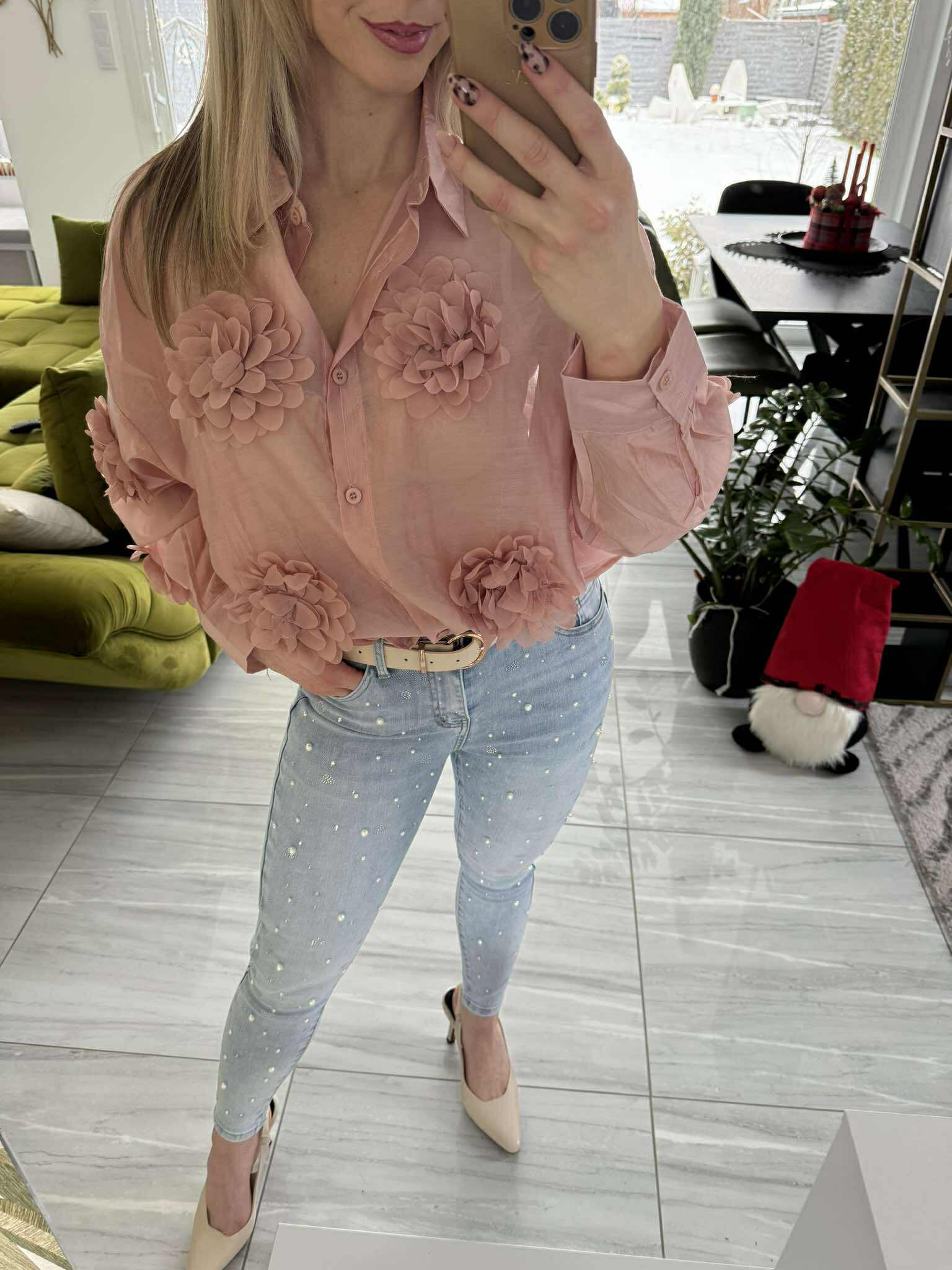 Gyöngyös - Világos Push-up Farmer nadrág.