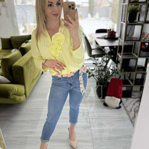 SARA MOM - Világos MOM fazonú farmer nadrág