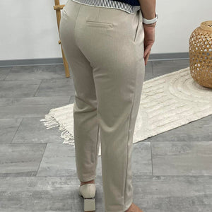 LCK - Gumis derekú nadrág. Világos bézs