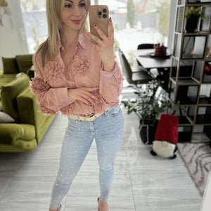 Gyöngyös - Világos Push-up Farmer nadrág.